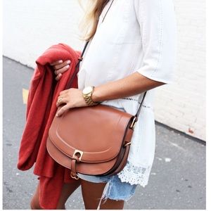 Brown Leather Saddlebag